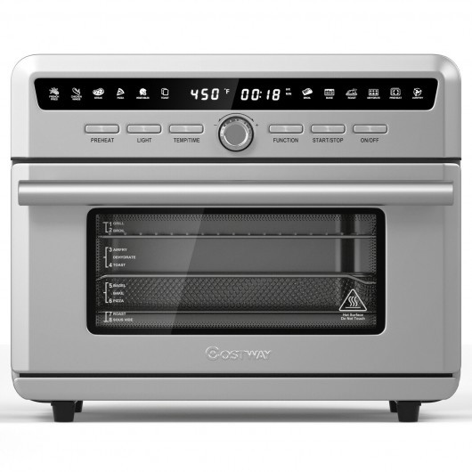 26.4 Qt 1800W 10-in-1 Air Fryer Toaster Oven with Recipe