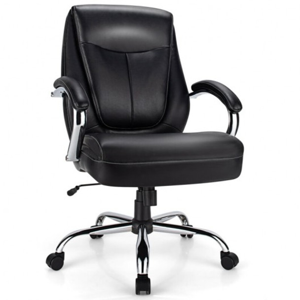 500 Pounds Big and Tall High Back Adjustable Leather Office Chair Task Chair