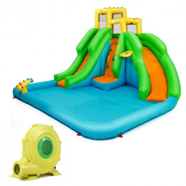 Kids Inflatable Water Park Bounce House with 480 W Blower