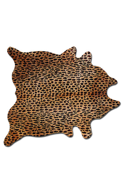 72" x 84" Leopard, Cowhide - Rug