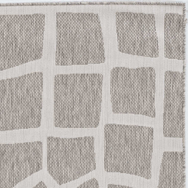 3' x 5' Ivory or Grey Polypropylene Area Rug - 375253