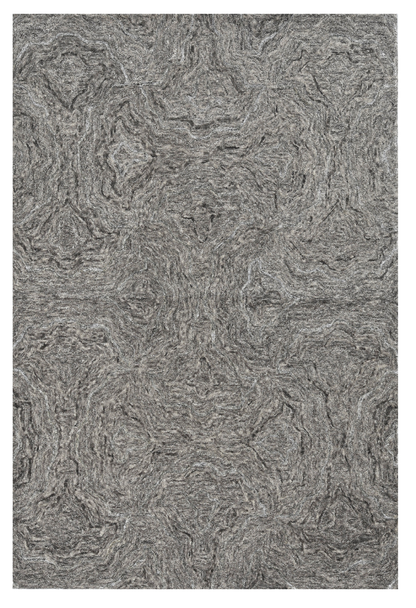 3'x5' Grey Hand Tufted Abstract Indoor Area Rug