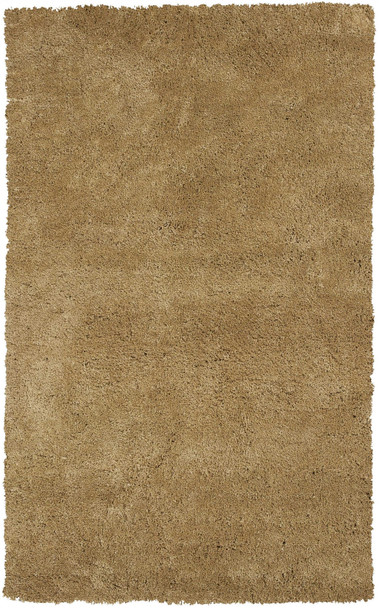 3' x 5' Gold Plain Area Rug