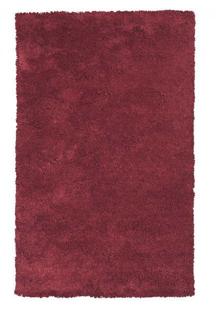 8' x 10' Polyester Red Area Rug