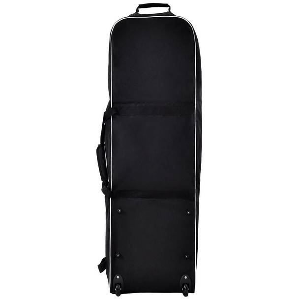 Black Foldable Golf Bag Travel Cover with Wheel