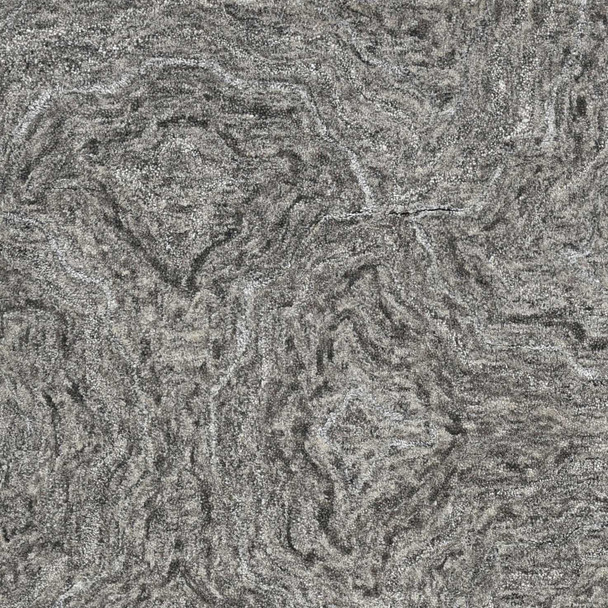 102 X 138 Grey Wool or Viscose Rug