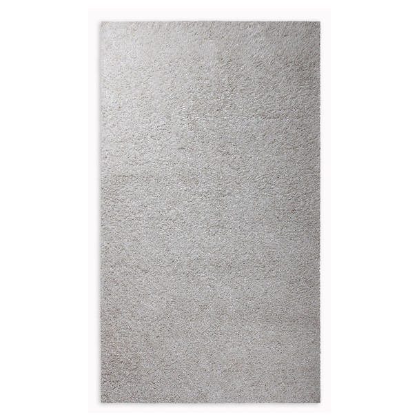 8 x 10 White and Silver Sparkly Area Rug
