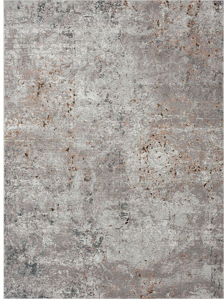 8 x 10 Light Gray Modern Abstract Area Rug