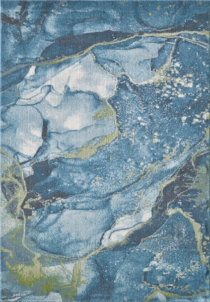 5 x 8 Blue Sage Abstract Stone Modern Area Rug