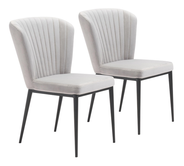 Tolivere Dining Chair (Set of 2) Gray
