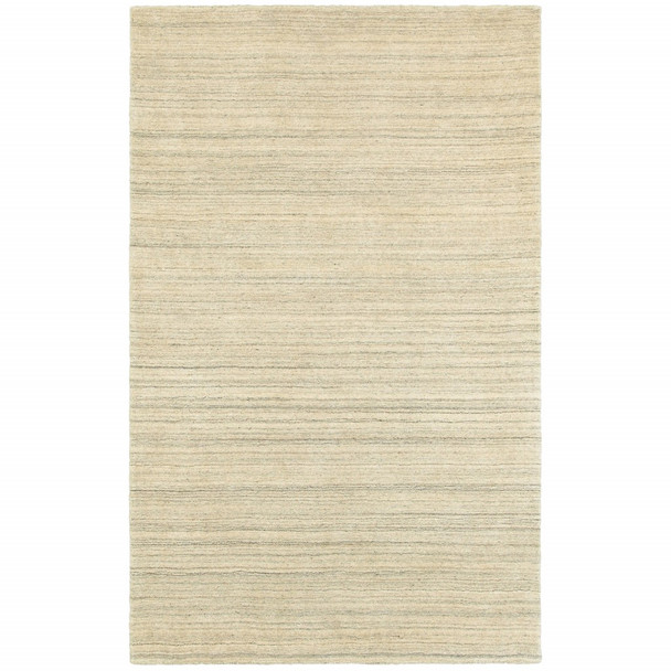 10 x 13 Two-toned Beige and GrayArea Rug