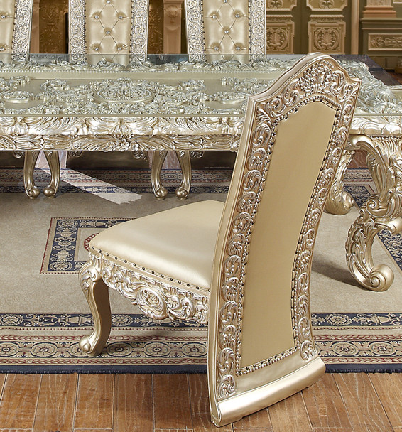 HD-8022 Champagne Traditional Upholstered Dining Chair