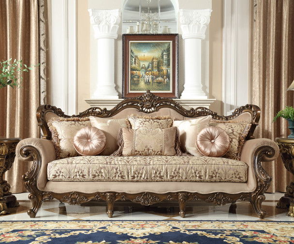 HD-6935 Bronze Transitional Upholstered Sofa