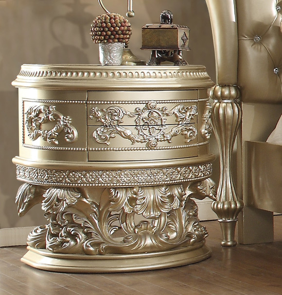 HD-8022 Champagne Traditional Nightstand