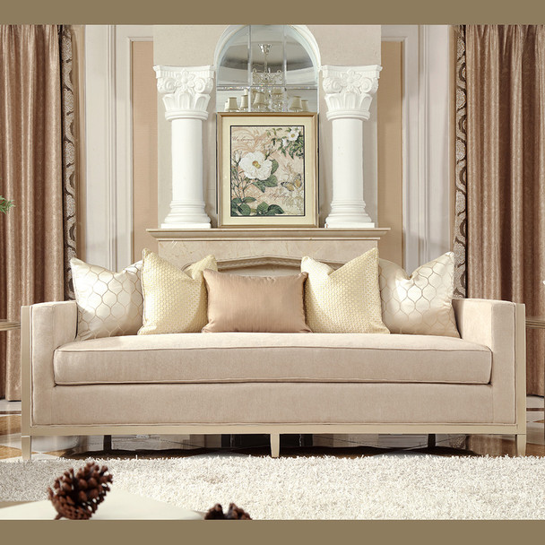 HD-8911 Champagne Traditional Upholstered Sofa