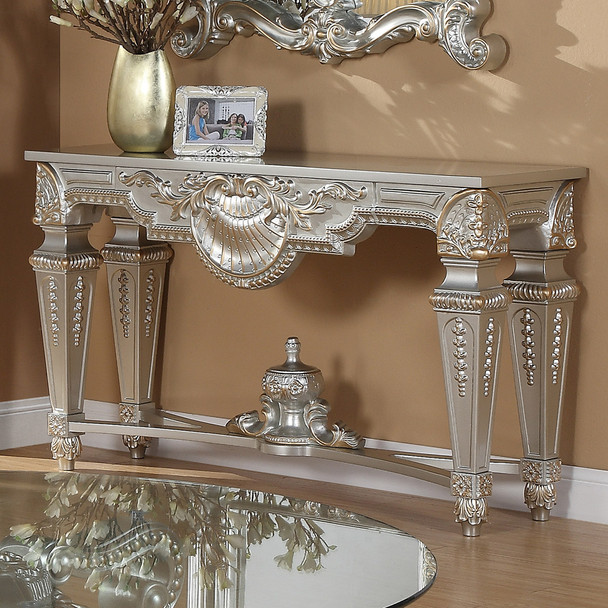 HD-8908S Silver Traditional Console Table