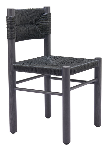 Iska Black (Set of 2) Aluminum Dining Chair for Outdoor Use