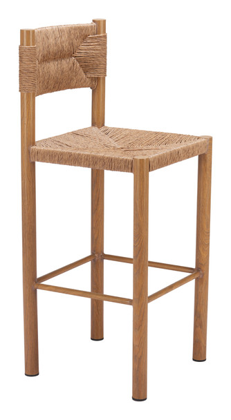 Iska Natural (Set of 2) Aluminum Barstool for Outdoor Use