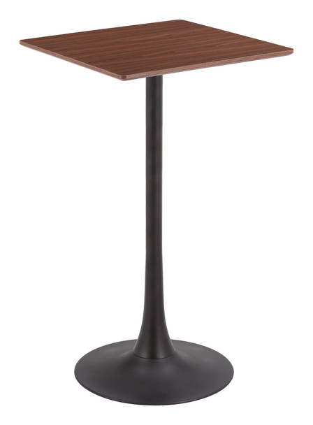 Valleta Brown Steel Square Bar Table