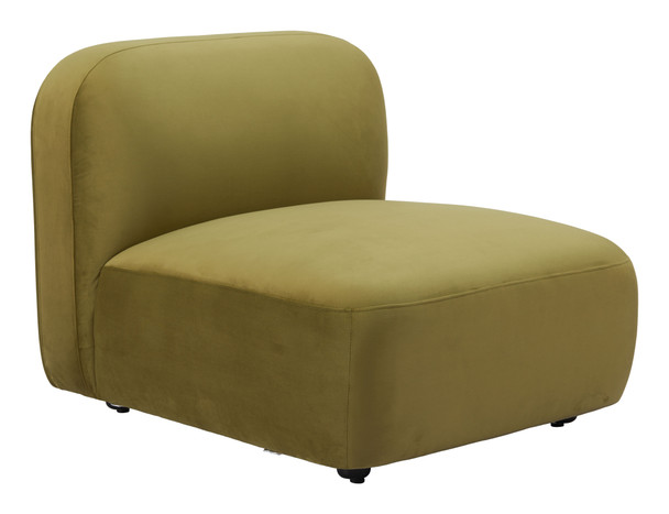 Biak Green Poplar and Birch Wood Middle Chair