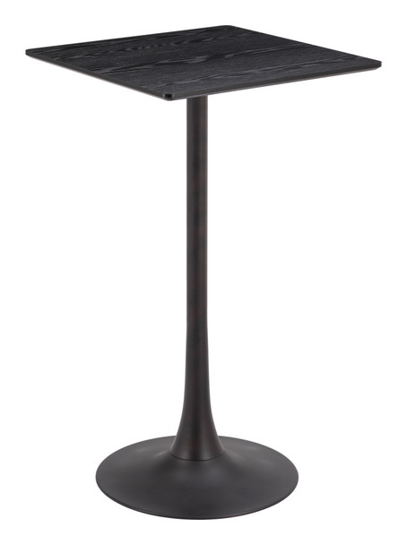 Valleta Black Steel Square Bar Table