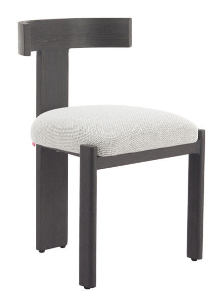 Tiana Black & Beige Aluminum and Olefin Dining Chair for Outdoor Use