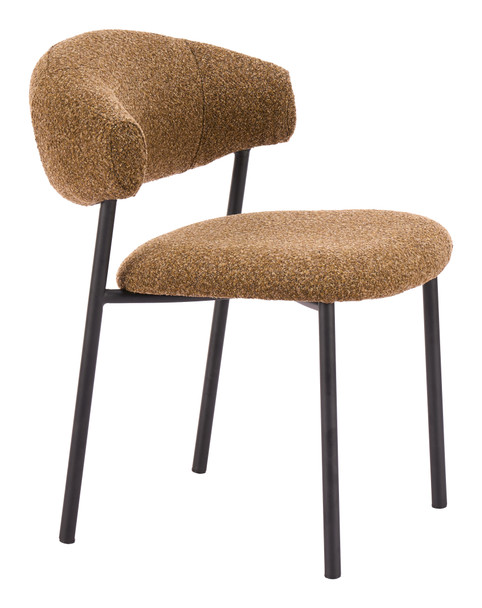 Seville Brown Cork (Set of 2) Steel Stackable Dining Chair