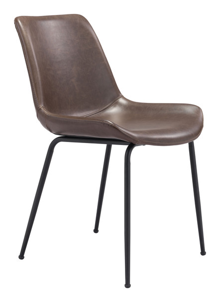 Byron Brown (Set of 2) Steel and Polyurethane Dining Chair