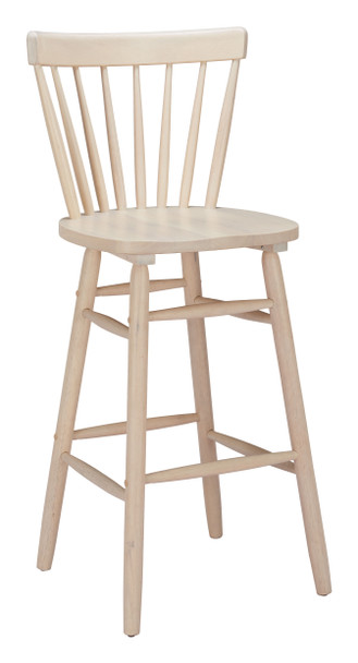 Tyce Natural (Set of 2) Rubberwood Barstool