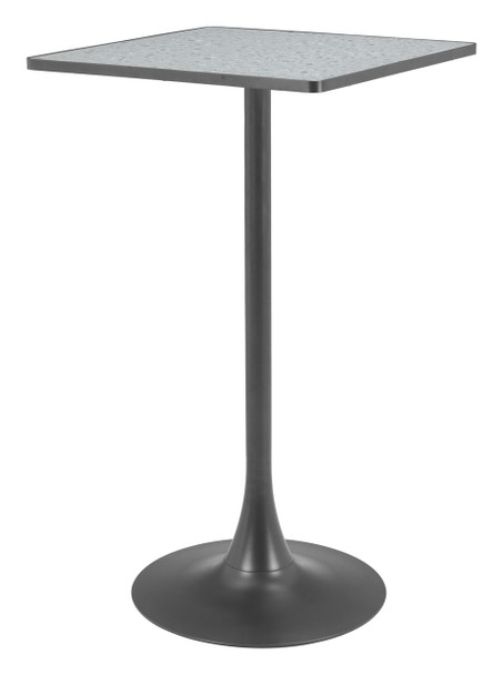 Spot Gray & Black Steel Square Bar Table