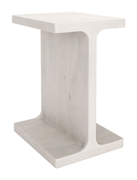 Bama Whitewashed Mango Wood Rectangular Side Table