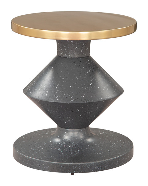 Litar Multicolor Iron Round Side Table