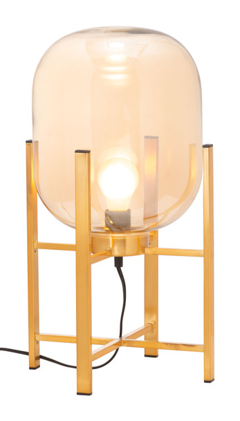 Wonderwall Gold Glass and Steel Table Lamp
