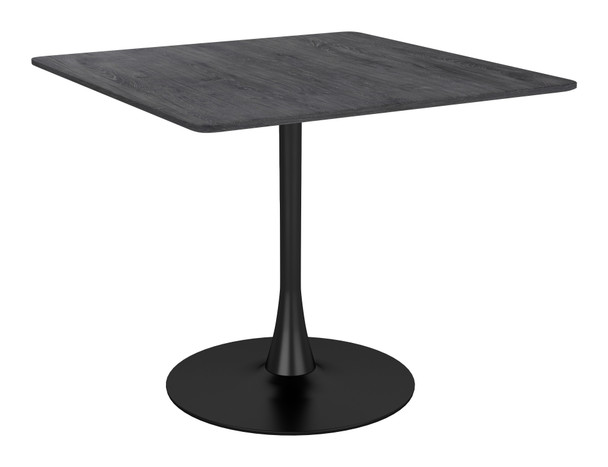 Molly Black Steel Square Dining Table