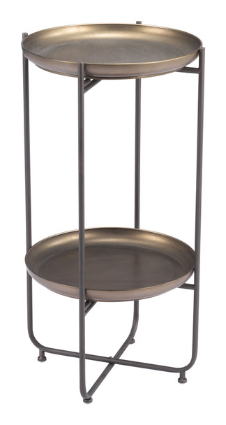 Bronson Bronze Steel Round Accent Table