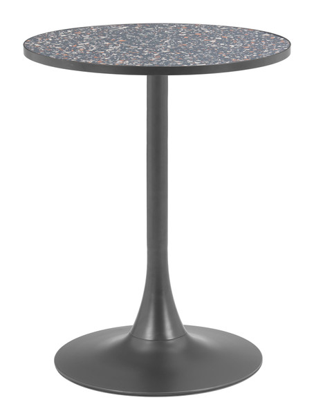 Bite Black Steel Round Bistro Table