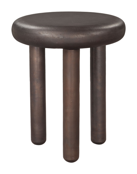 Arian Bronze Aluminum Round Side Table