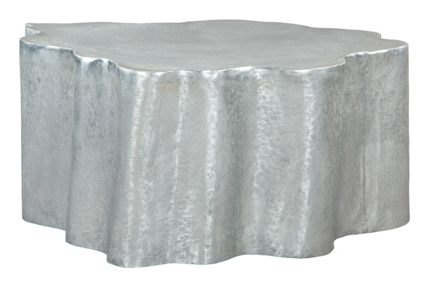 Kortha Antique Silver Aluminum Coffee Table