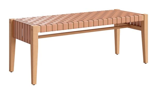 Mizuya Brown Acacia Wood Bench for Outdoor Use