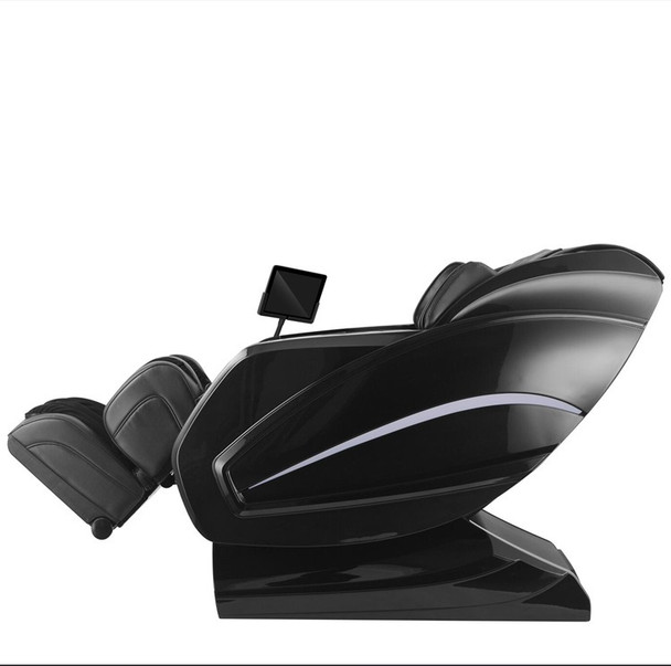 A15S Black Full-Body Electric Massage Chair with Enclosed Foot Compartment