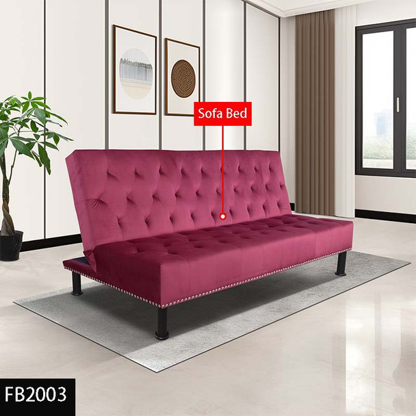 Mulberry Flannel Convertible Sleeper Sofa with Adjustable Construction