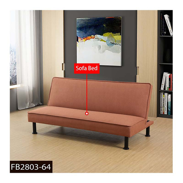 Tan Flannel Convertible Sleeper Sofa with Adjustable Construction and Cushioning