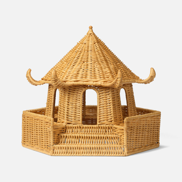 Bardot Decorative Pagoda - Light Honey Rattan - Small
