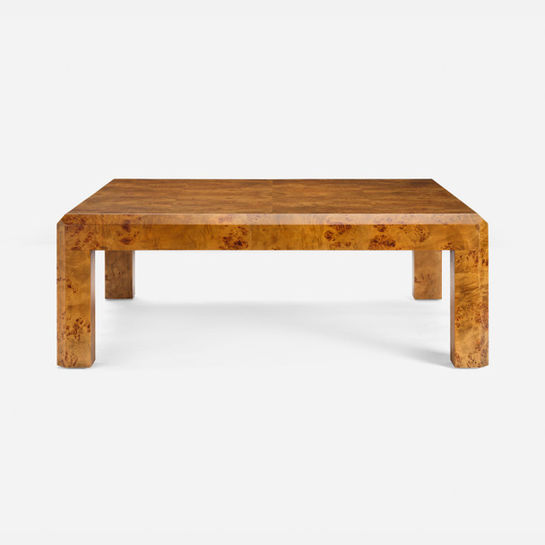 Carson 48-Inch Coffee Table - Dark Stained Poplar Burl