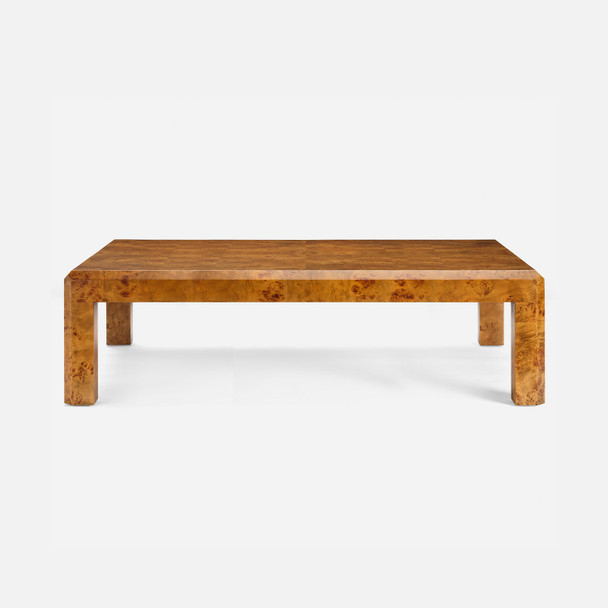 Carson 60-Inch Coffee Table - Dark Stained Poplar Burl
