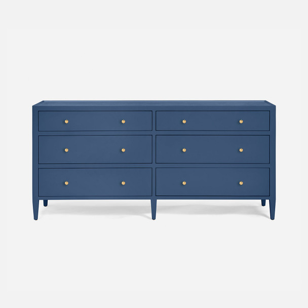 Jarin 72-Inch Dresser - True Navy Faux Belgian Linen