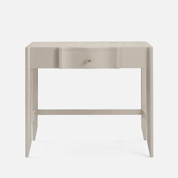 Essery Desk - French Gray Faux Raffia (36 x 20 x 31 Inches)
