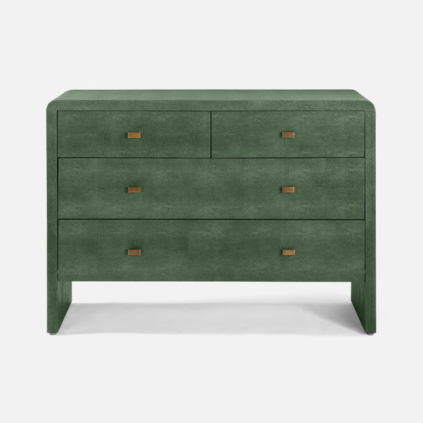 Harlow 48-Inch Dresser - Juniper Realistic Faux Shagreen