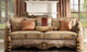HD-1601 Antique Brown Traditional Upholstered Sofa