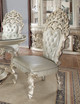 HD-8088 Silver With Gold Highlight 5-Piece Round Traditional Dining Set